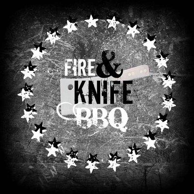 Fire and Knife BBQ Logo