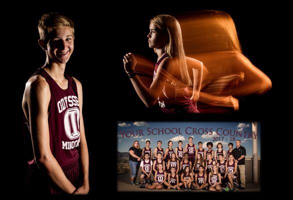 Cross country collage