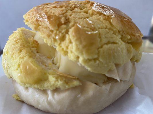 Hong Kong-Style Pineapple Bun With Butter