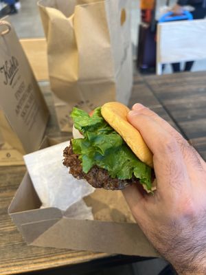 Itty bitty burger