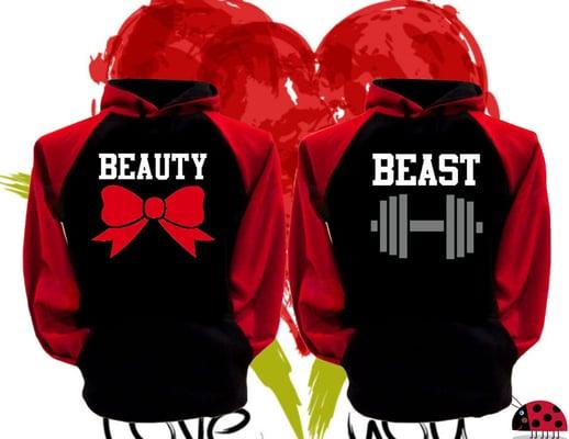 Beast & Beauty  Couple Hoodies Wholesale