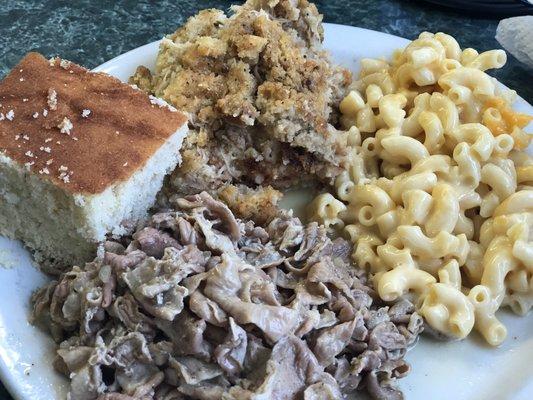 The chitterlings plate was really good.