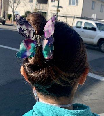 Butterfly hair clip