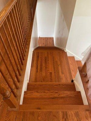 Hardwood stairs