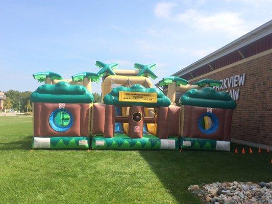 Member Appreciation Day at the YMCA - A bounce house to let the kids have some fun!