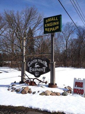 The main entrance sign off M-153 Ford Road.