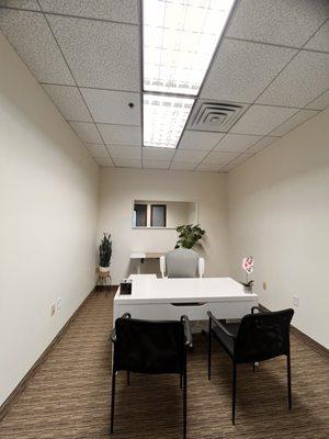 Private interior office