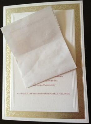 invitation card (non-folding)