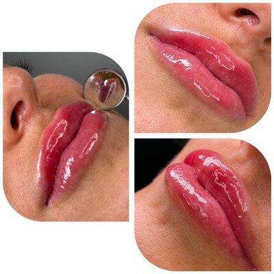 Lip blushing with infinity border... the most natural technique that enhances your lip color!