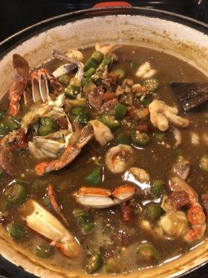 Seafood gumbo