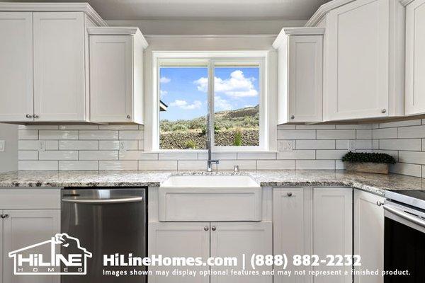 HiLine Homes of Kennewick Model Home Plan 2232 Kitchen.