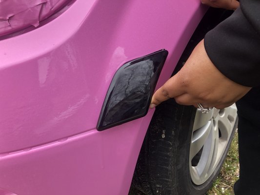 Smoked Side Marker featuring our custom pink wrap