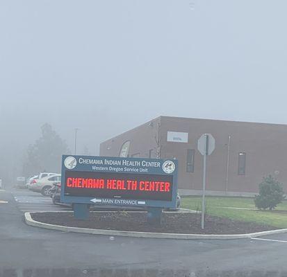 Sign in the fog