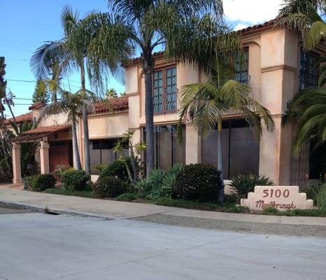 John Boesky's office building located on the left hand corner of Marlborough Dr. and Hilldale Dr.