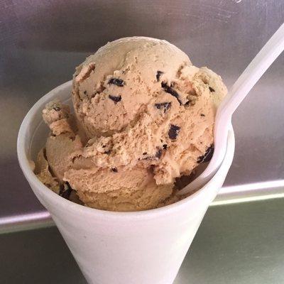 Hard Serve Ice Cream's Available in Cups or Waffle Cones - Various Flavors (Java Chunk Pictured)