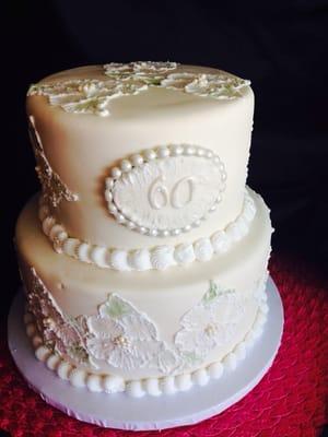 60 year wedding Anniversary cake