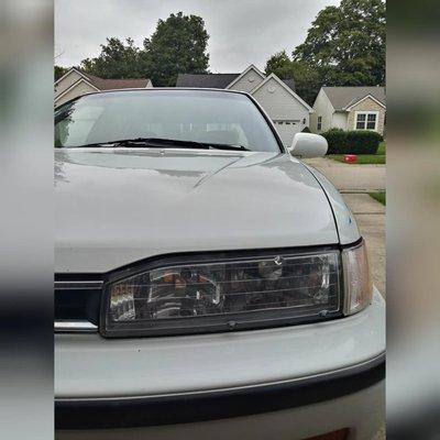 Headlight restoration done on a client's 1992 Honda Accord!