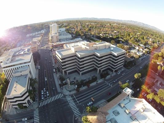 Aerial Shot of 16501 Ventura Blvd