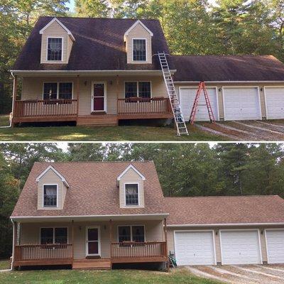 Roof washing