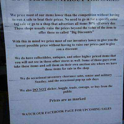 Store policies