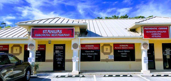 Stanijas European Restaurant is opening soon on Chiquita Blvd! Go check them out!  Signs and Windows done by yours truly! :)