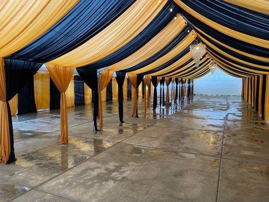 Tent draping