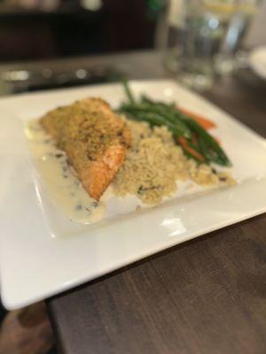 Pistachio, crusted, salmon