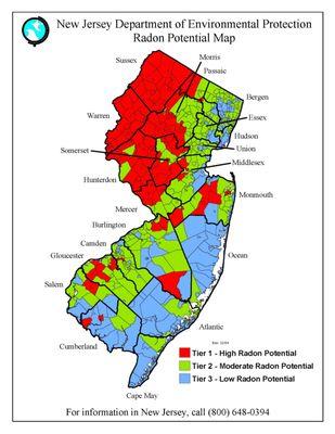 New Jersey Radon Map