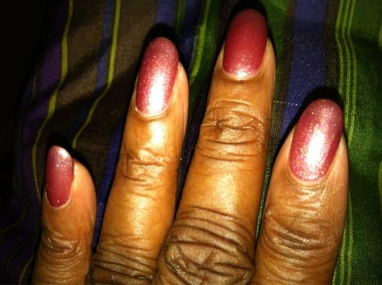 Had my nails done and it ila at for