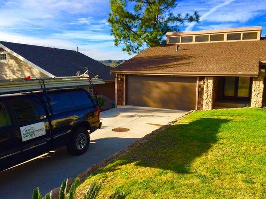 Flush Panel Steelback fully insulated garage door