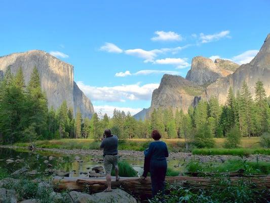 Clients enjoy Yosemite Valley in the fall of 2008.