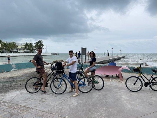 Biking the island!