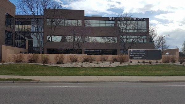 Located at the corner of College & Boardwalk in the First National Bank in Fort Collins - Top Floor