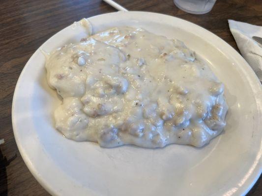 Yum! Biscuits and gravy!