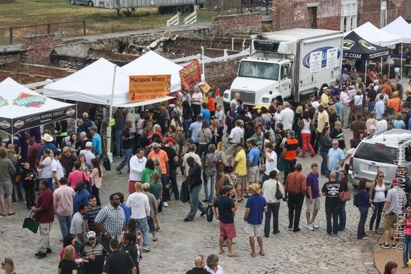 Festival of Grapes & Hops at 3:00 p.m. -- quite busy