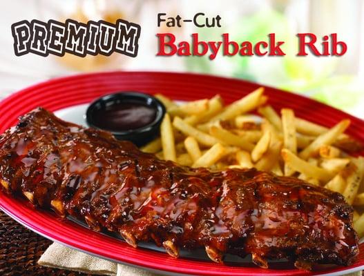 Babyback rib printing