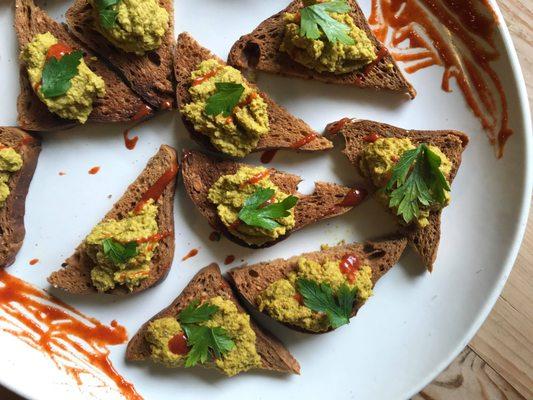 Turmeric Sunflower seed toast