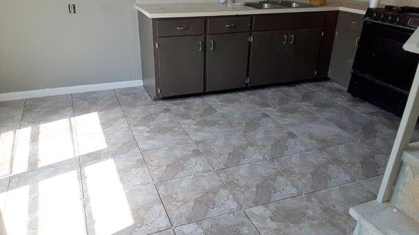 Our New Kitchen Floor. We love yet