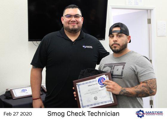 Great Group of Students completing their Smog Check Inspector Program!