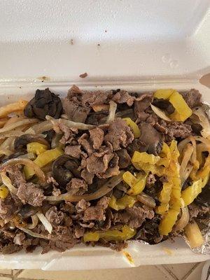 Philly cheesesteaks fries