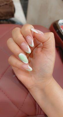 Fill in with nail art