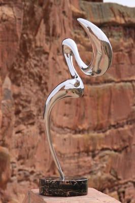 "Pelican Pride" Cast Stainless Steel Sculpture with representations in Dubai and London