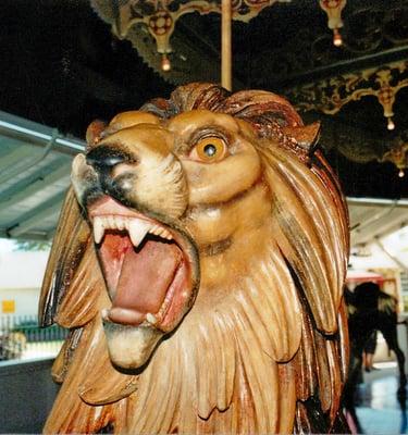 The Lion of the carousel--photo by the author