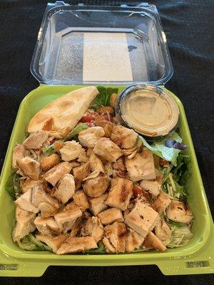 Jamaican Jerk Chicken Caesar Salad (ordered with extra meat)