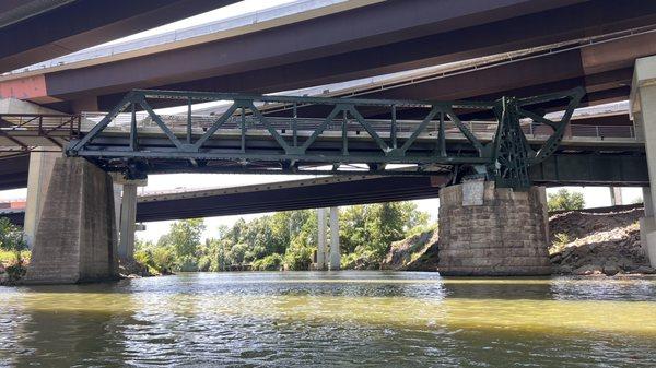 Old draw bridge under US 59