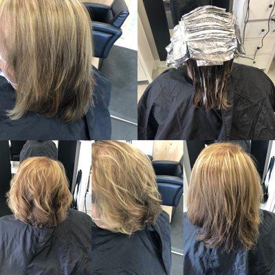 Highlight/ lowlight and a beautiful cut and style!