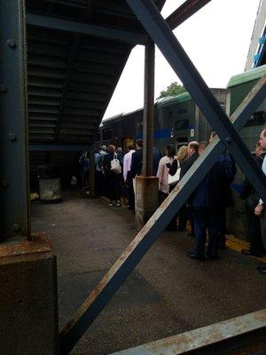 That's the wait for the stairs out when you pick the wrong car to sit in LoL!