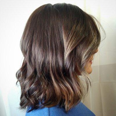 Balayage & Long Bob