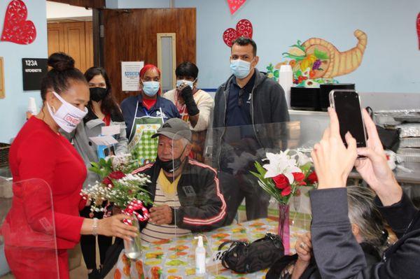 Chairwoman Commissioner Christine King at De Hostos Senior Center.