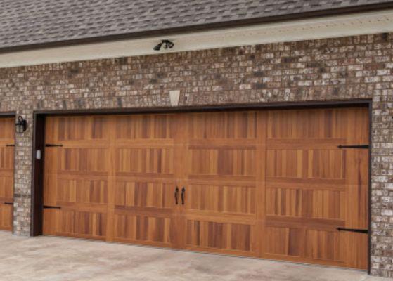 Wood stamped garage door (special orders)